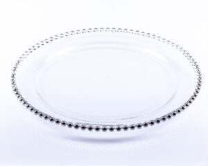 Charger - Silver Beaded