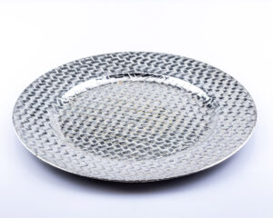 Charger - Round Silver Weave