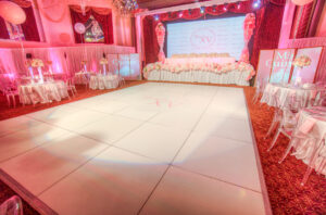 White Dance Floor 4' X 4 '