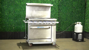 6 Burner Propane Stove Top with Oven