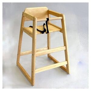 Children's - High Chair, Natural Wood