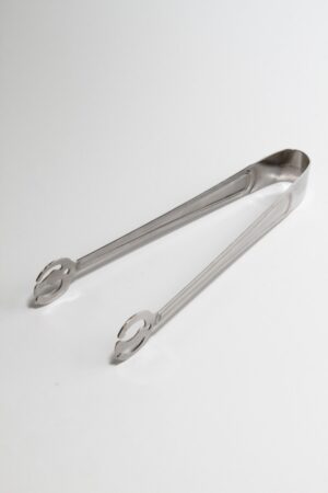 8" Silver Appetizer Serving Tongs