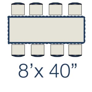 Banquet Table - 8'x40" Extra Wide