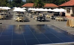 Black Vinyl Dance Floor 3' X 4'