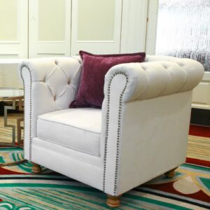 Cream Chesterfield Armchair