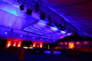 Truss Swagging With Lighting