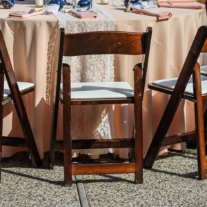 Folding Padded Chair - Fruitwood