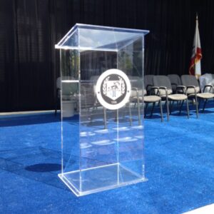 AV Podium Lecturn Floor Clear