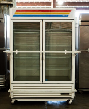 Refrigerator, Double Swing Glass Door