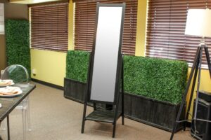 Black Wardrobe Floor Mirror