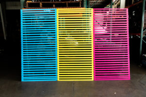 Panel, Slats, Multi Color 4'x8'