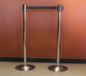 Retractable Chrome Stanchions