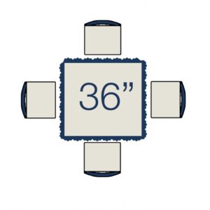 Square Table 36"