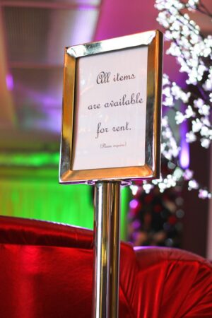 Stanchion Sign Holder 8.5" X 11"