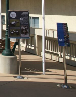 Stanchion Sign Holder 22" x 28"