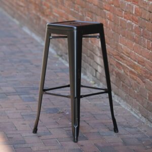 Tolix Bar Stool - Matte Black
