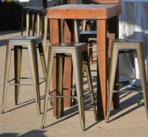 Tolix Bar Stool - Gunmetal