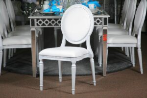 White Louis Dining Chair