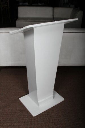 AV Podium Lecturn Floor White