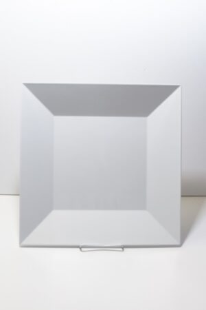 White Melamine Square Platter 16"