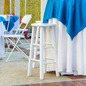 Barstool - White Wooden