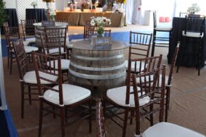 Vineyard Oak Wine Barrel Table