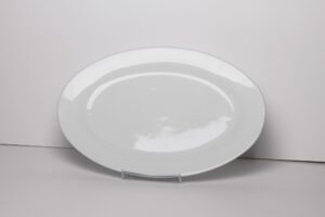 White Oval Platter 16"