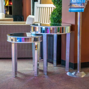 Round Nest Mirror Table