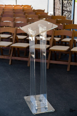Clear Lecturn Floor Podium