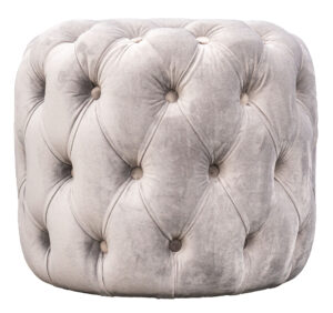 Grey Lounge Tufted Ottoman