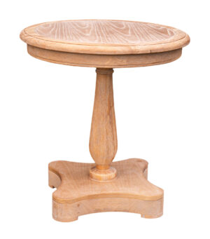 Round Side White Wash Table