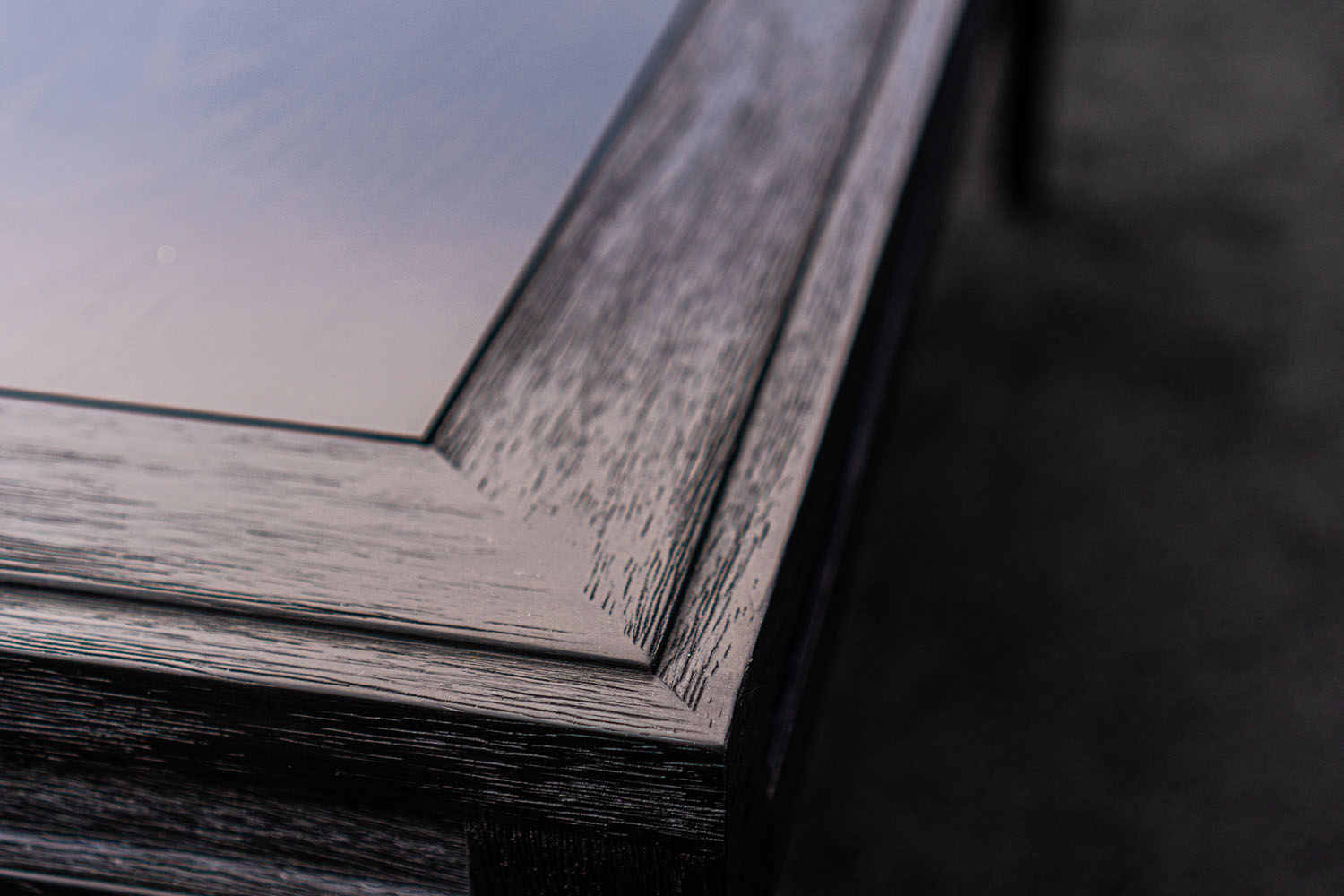 Black Wood Coffee Table - Image 4