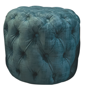 Lounge, Ottoman, Tufted, Celadon Velvet