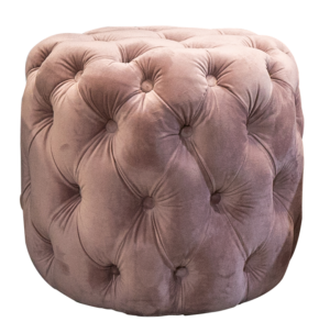 Lounge, Ottoman, Rose Tufted 19.5" Round