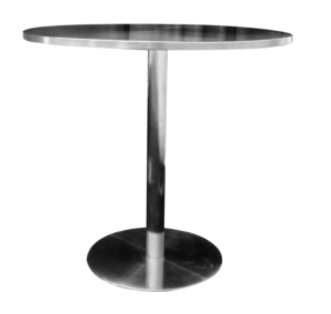 Table, Black Metal Matte 30" Round