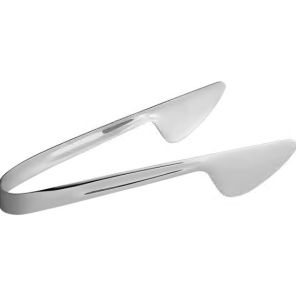 Stainless, Flat, Pastry, Tongs 9"