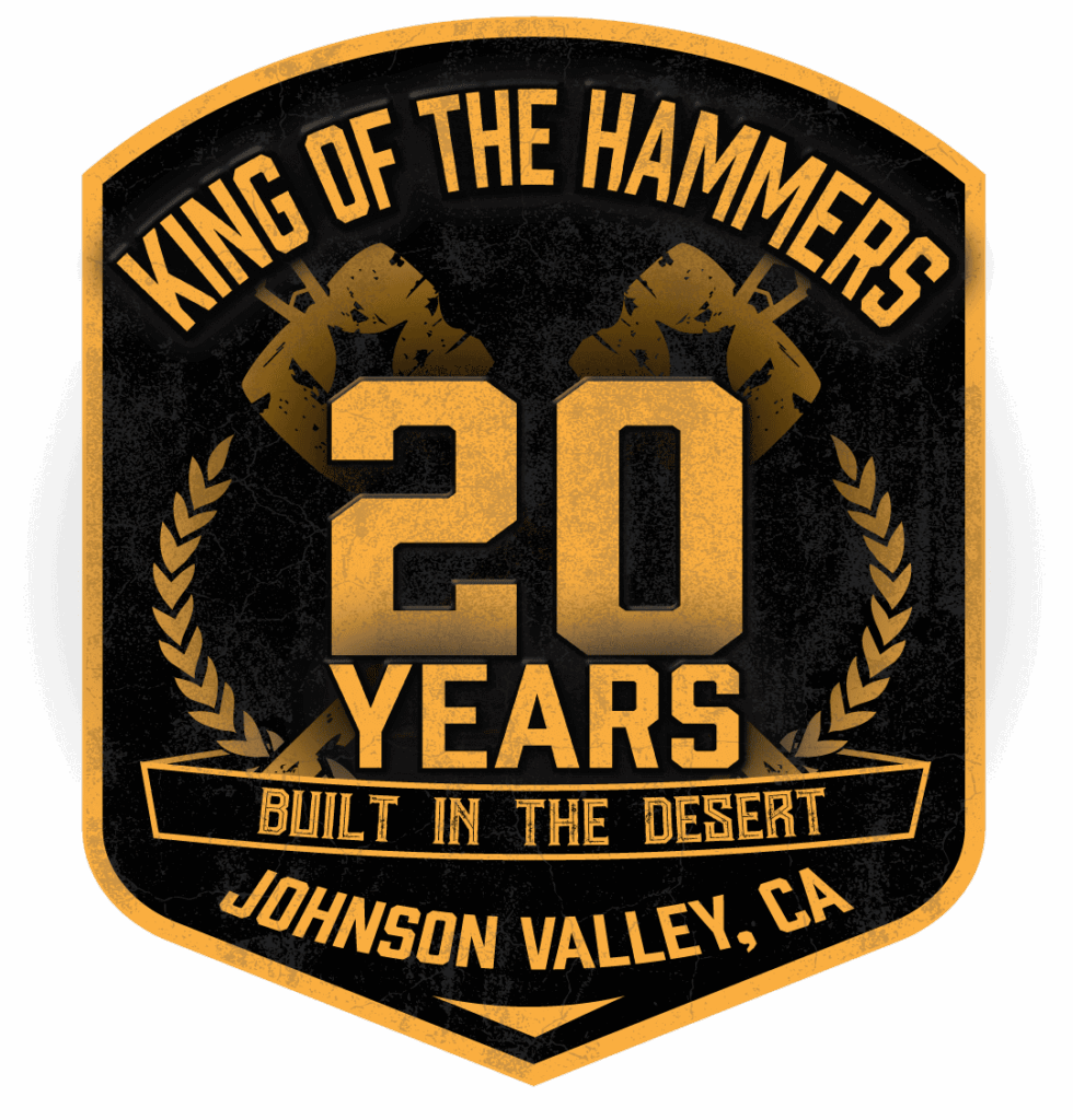 King of the Hammers 20 Years Logo