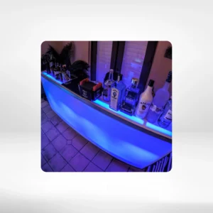 Bar - Light Up 8' w/ work counter, sink, and speed rack